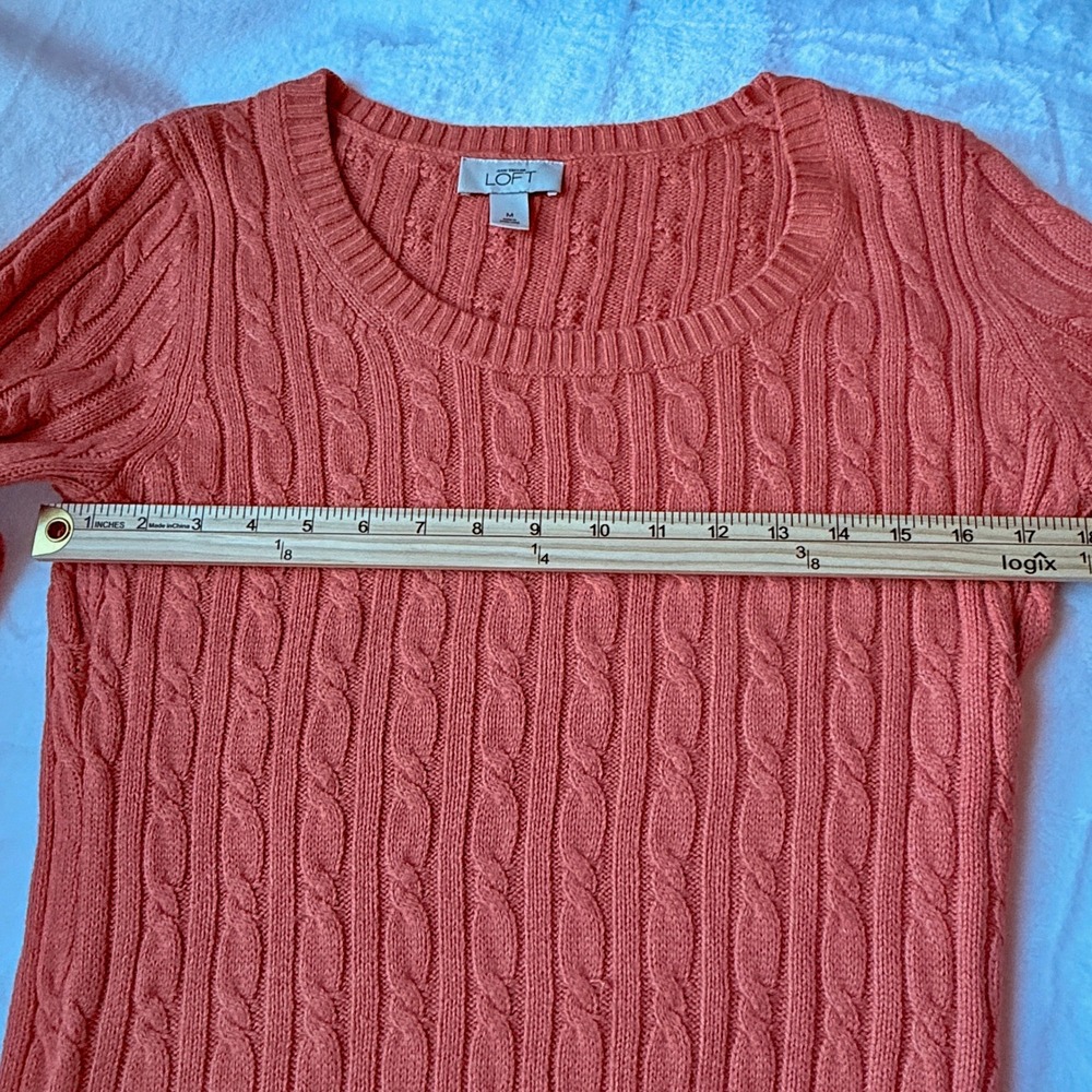 Vintage Y2K Ann Taylor LOFT Rabbit Hair Blend Sweater Made in Hong Kong - Picture 5 of 8